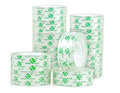 BOMEI PACK 14 rolls of crystalline transparent tape, refills of transparent tape for dispenser, craft tape to wrap
